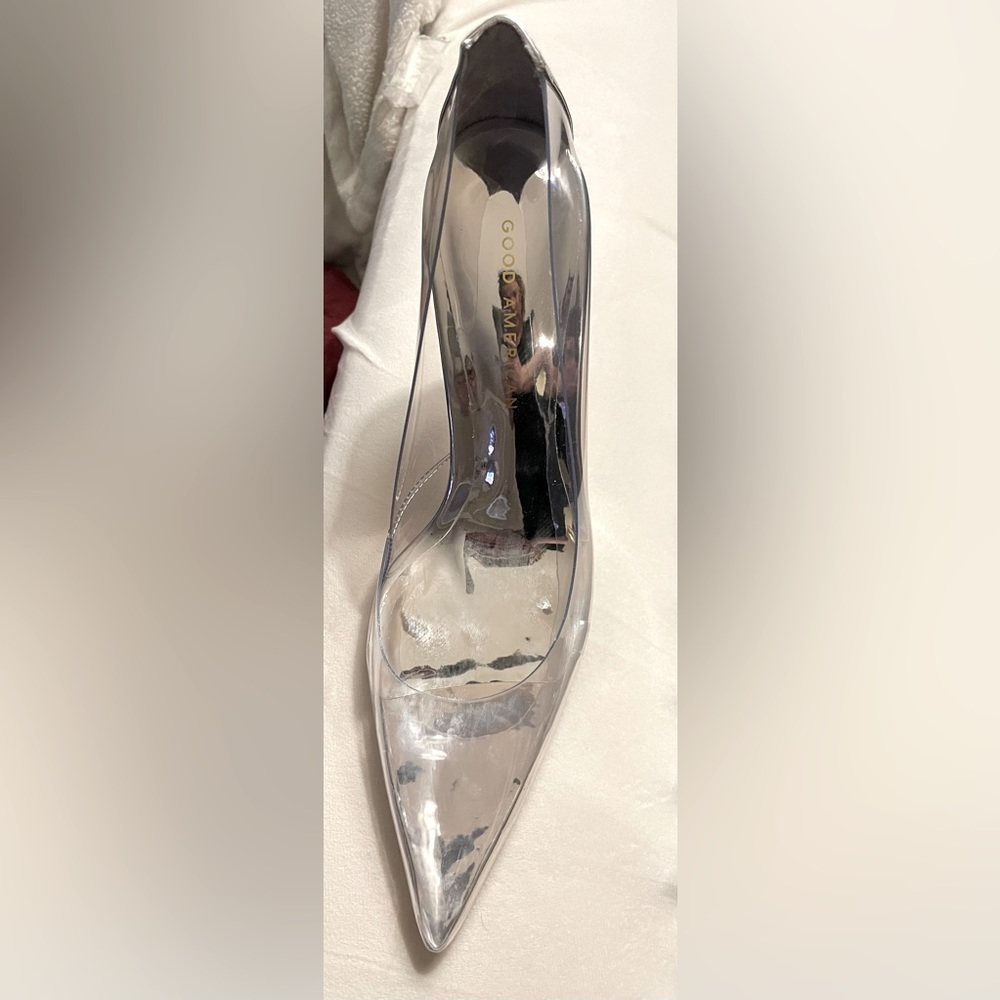 NIB Good American Clear Cinderella Heels Pumps 7.5 Box,Dust Bags Included - Picture 7 of 15